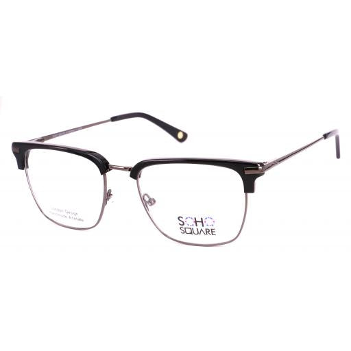 Men's Browline Handmade Acetate & Metal Optical Frames – Soho Square | Designed in London