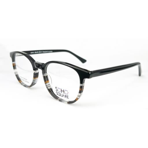 Unisex Round Boston Handmade Acetate Optical Frames – Soho Square | Designed in London