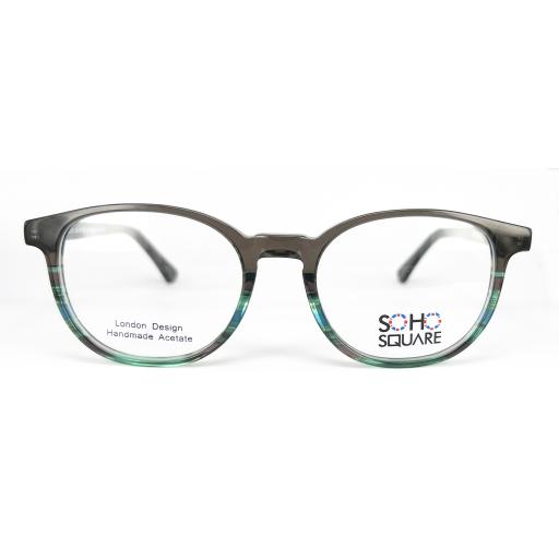 Unisex Round Boston Handmade Acetate Optical Frames – Soho Square | Designed in London