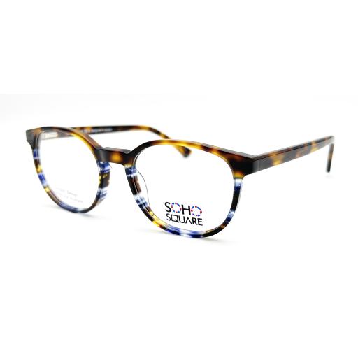 Unisex Round Boston Handmade Acetate Optical Frames – Soho Square | Designed in London