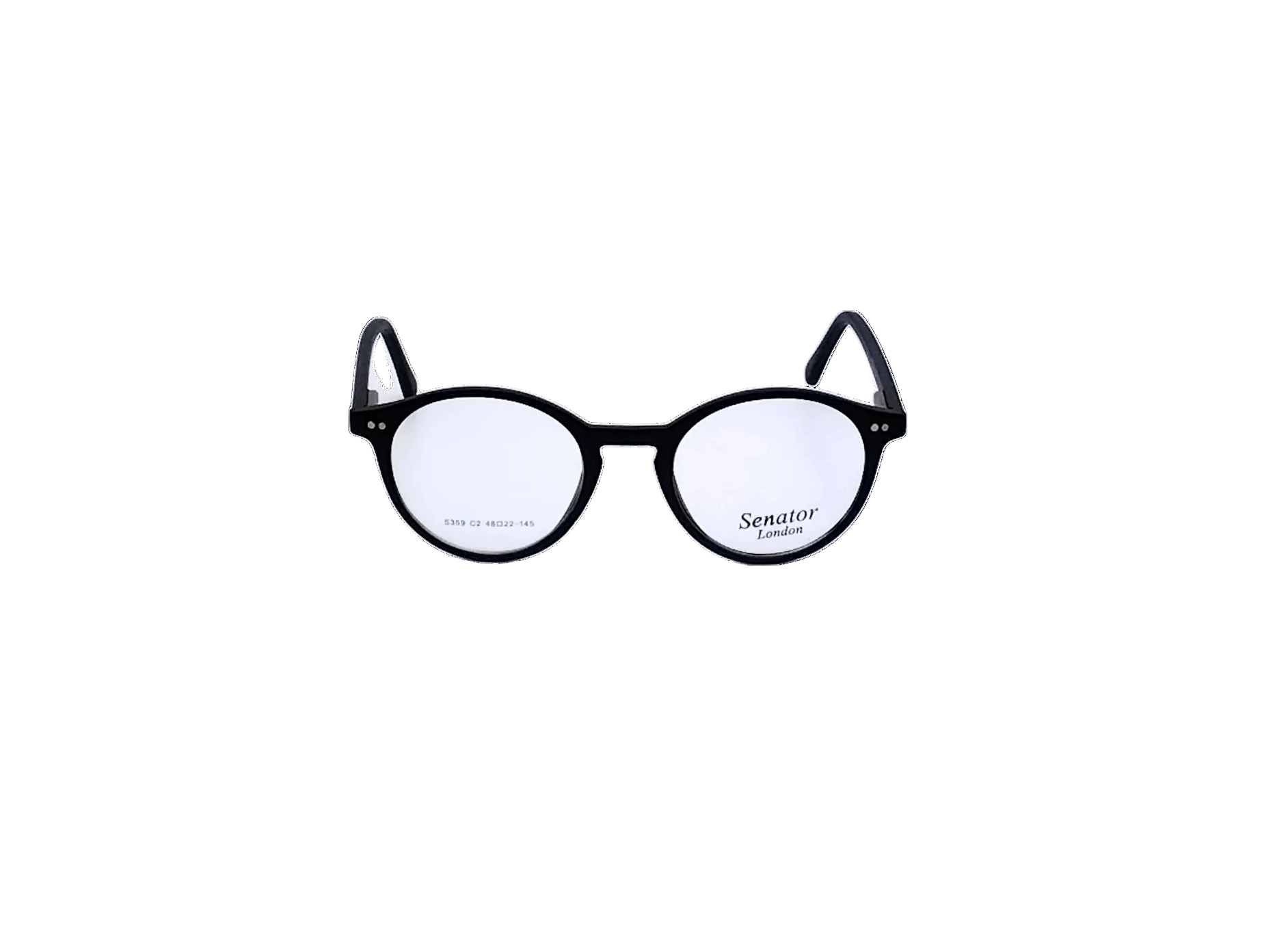 Round Optical Frames – Matte Solid Black | Designed in London