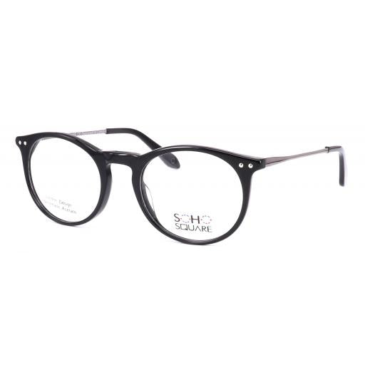 Soho Square 044 round optical frame in C1 Black