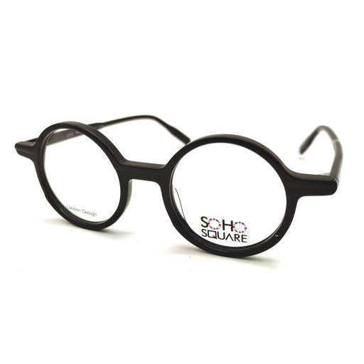 Soho Square 082 round optical frame in C1 Black