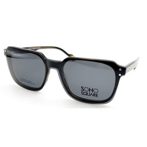 Men's Square Optical Frames with Magnetic Clip-On – Soho Square Clip | Designed in London