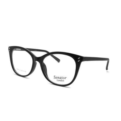 Women's Cat Eye Optical Frames | Senator 364 | Crystal, Marble & Black | Designed in London