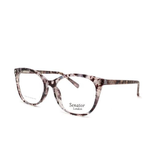 Women's Cat Eye Optical Frames | Senator 364 | Crystal, Marble & Black | Designed in London