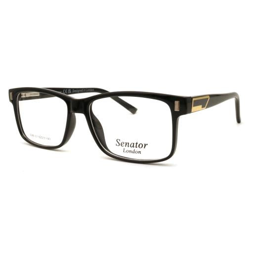 Men's Rectangle Optical Frames | Senator 380 | Gold Temple Detail | Designed in London