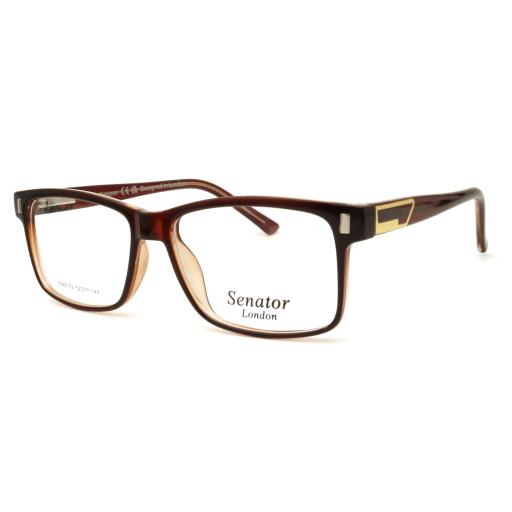 Men's Rectangle Optical Frames | Senator 380 | Gold Temple Detail | Designed in London