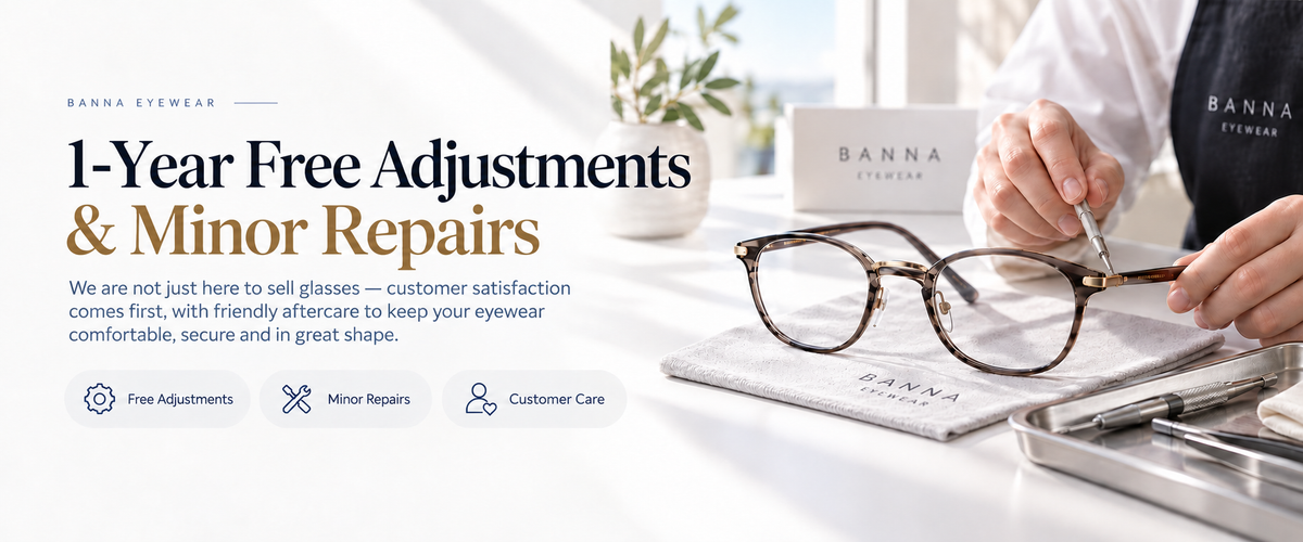 One-year free adjustments and minor repairs