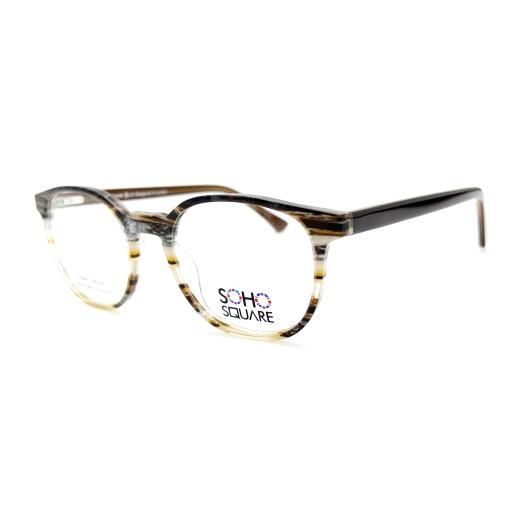 Unisex Round Boston Handmade Acetate Optical Frames – Soho Square | Designed in London