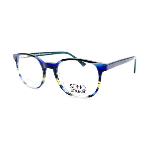 Unisex Round Boston Handmade Acetate Optical Frames – Soho Square | Designed in London
