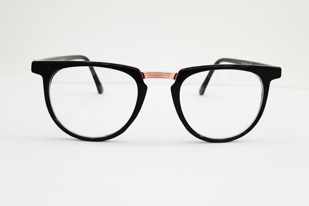 Oval Optical Frames – Camouflage Brown/black Hand Polished Plastic