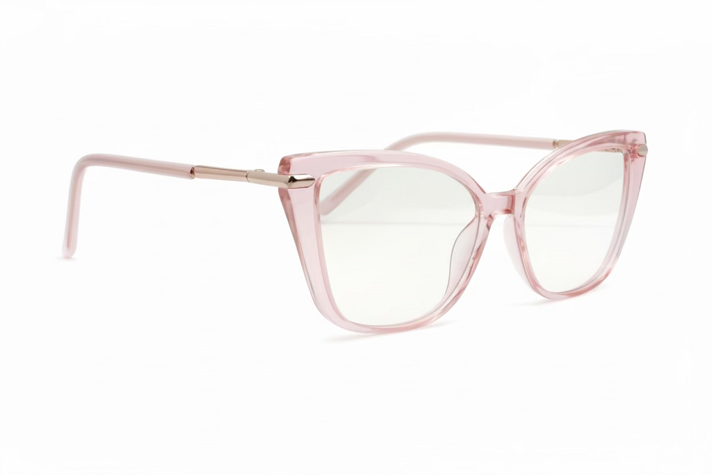 Women's Cat-Eye Optical Frames with Photochromic Lenses – Pink, Black & Navy