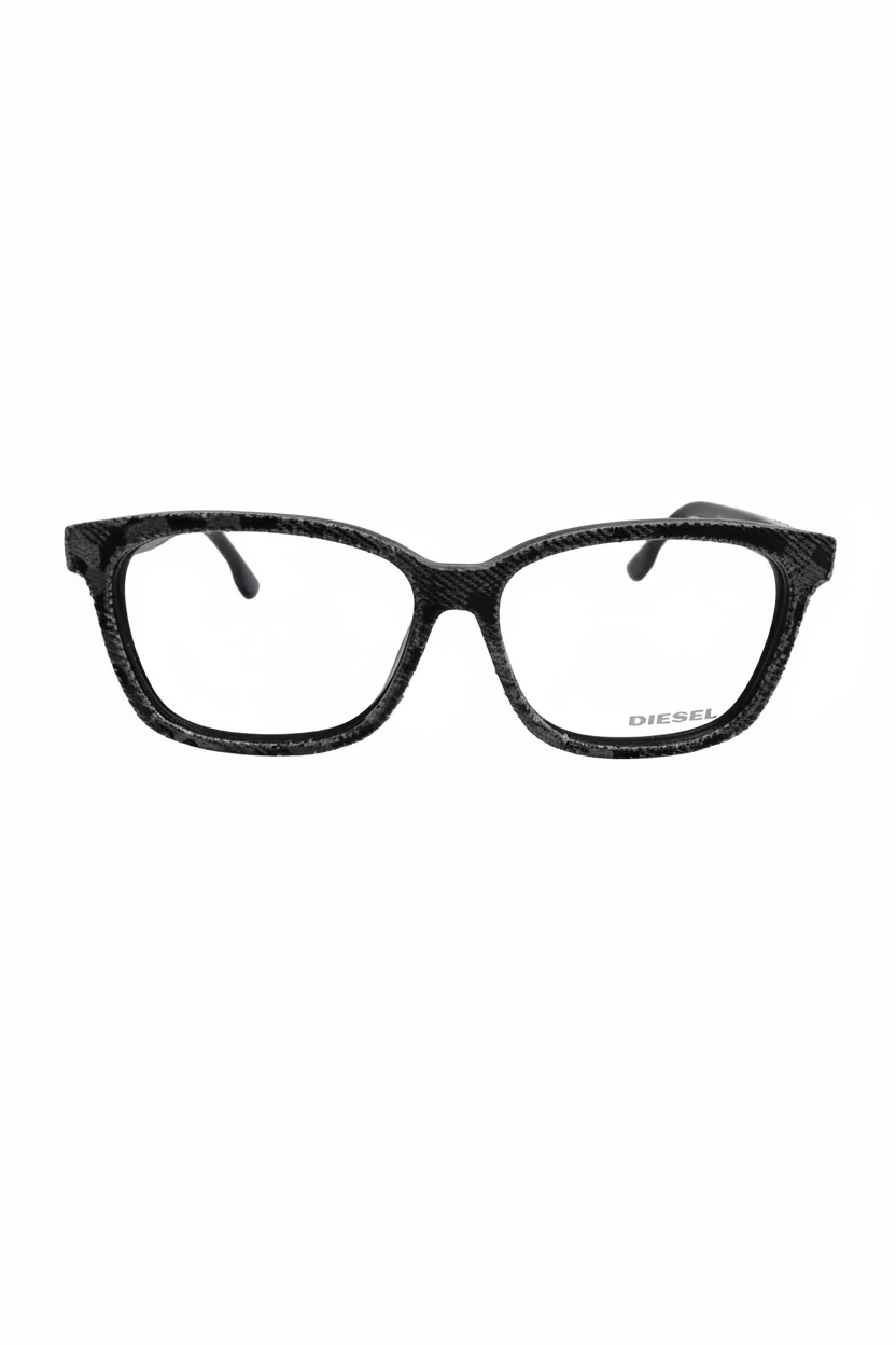 Diesel Optical Frame — Black Textured Acetate