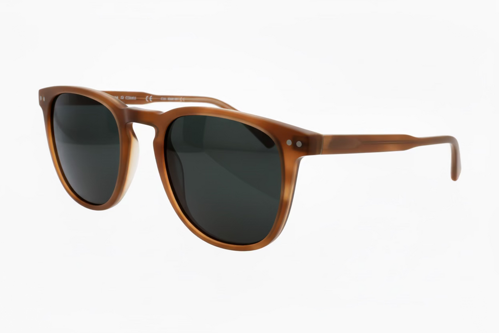Oval Polarised Sunglasses with Spring Hinges – Bronze, Camouflage Brown & Grey