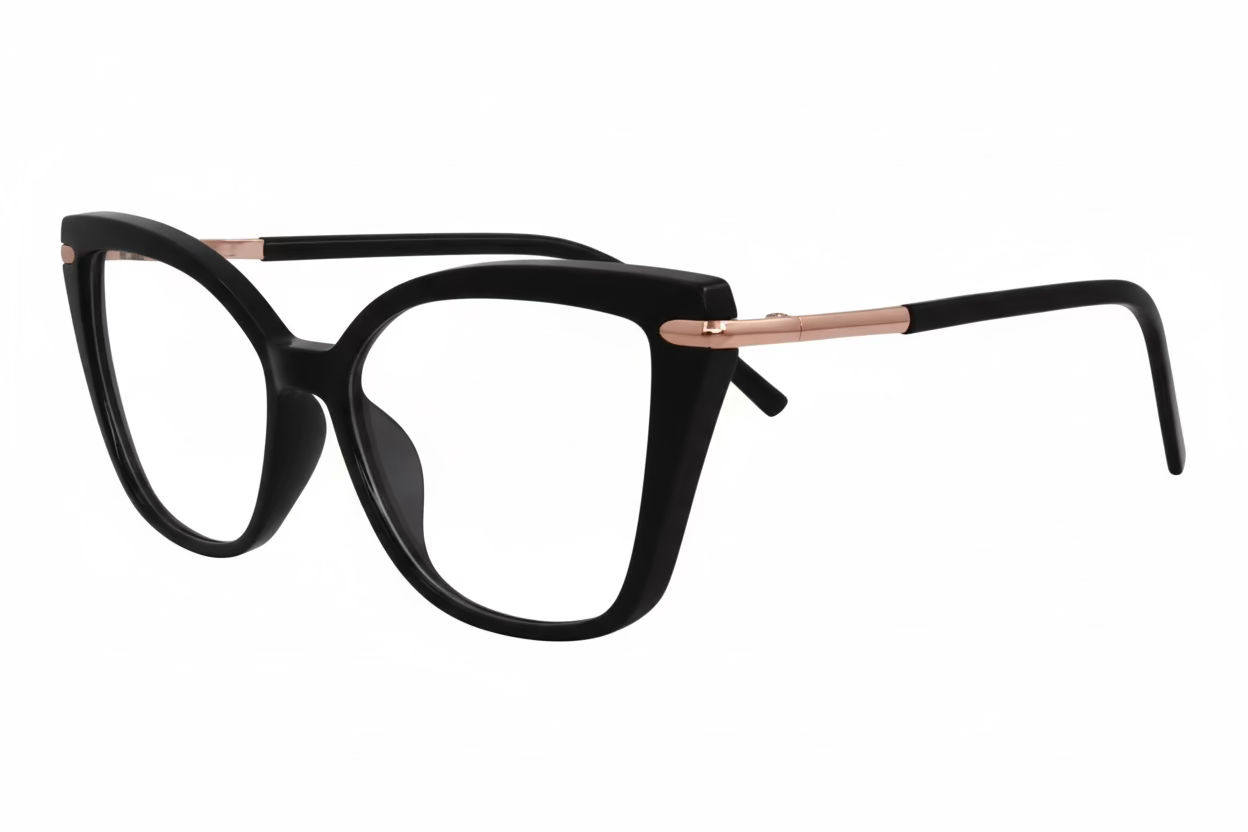 Women's Cat-Eye Optical Frames with Photochromic Lenses – Pink, Black & Navy