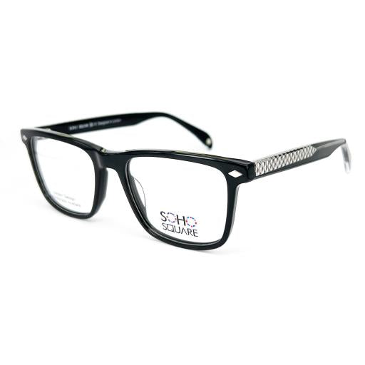 Men's Square Handmade Acetate Optical Frames – Soho Square | Designed in London